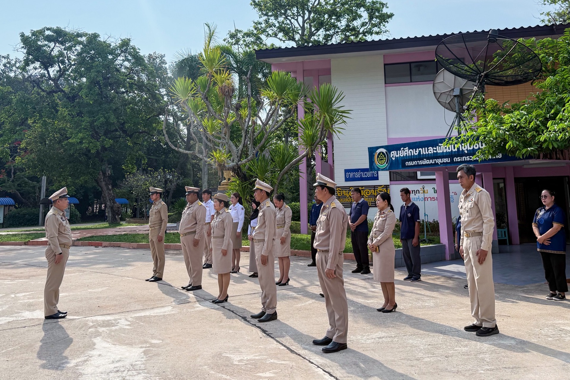 ศพช.อุดรธานี ดำเนินกิจกรรม ส่งเสริมด้านการมีวินัย เข้าแถวเคารพธงชาติ